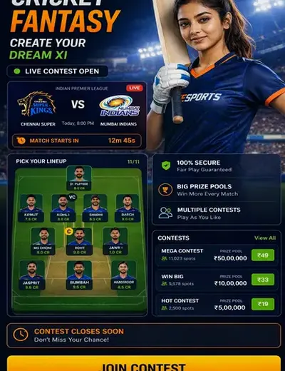 Max66 (max 66 apk) fantasy cricket & matchday visual 3